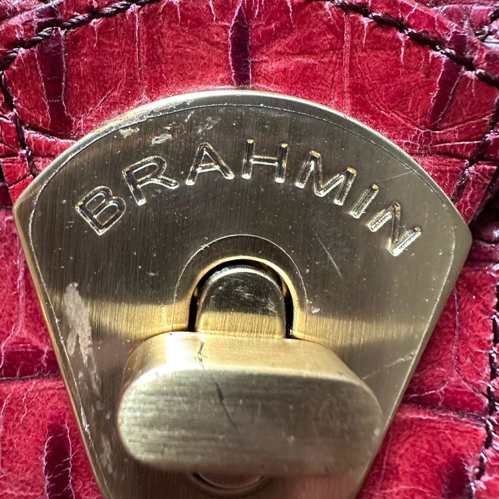 Brahmin crossbody burgundy brown color NWT